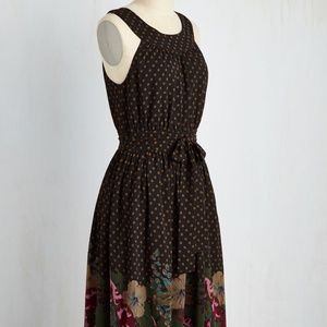 MODCLOTH Zest of Both Worlds Floral Dress in 1X